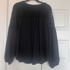 Zac & Rachel Black Lace Blouse